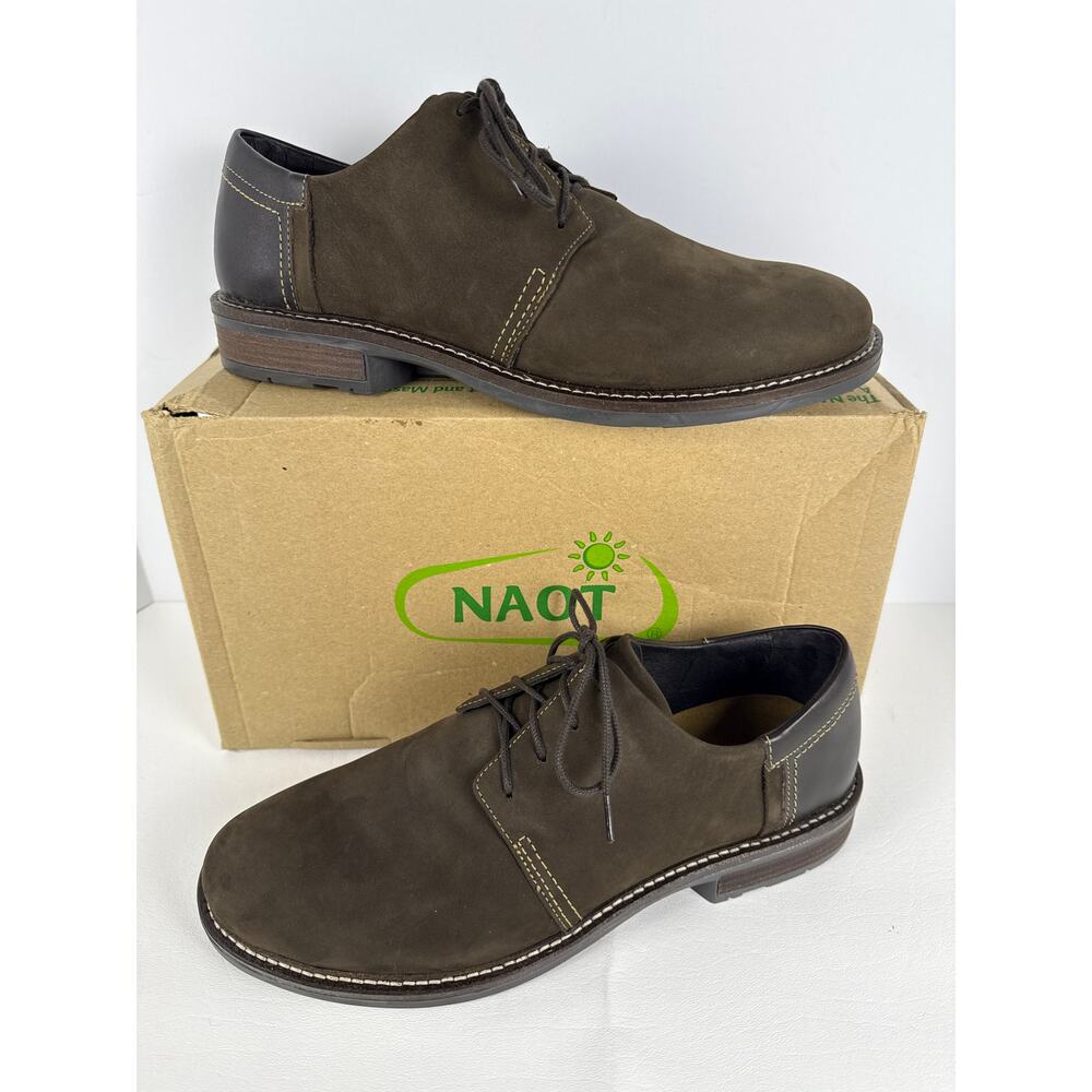 Naot Chief Dress Shoe‎ 80024 Men's EU41, US 8-8.5  Leather Nubuck Hazelnut